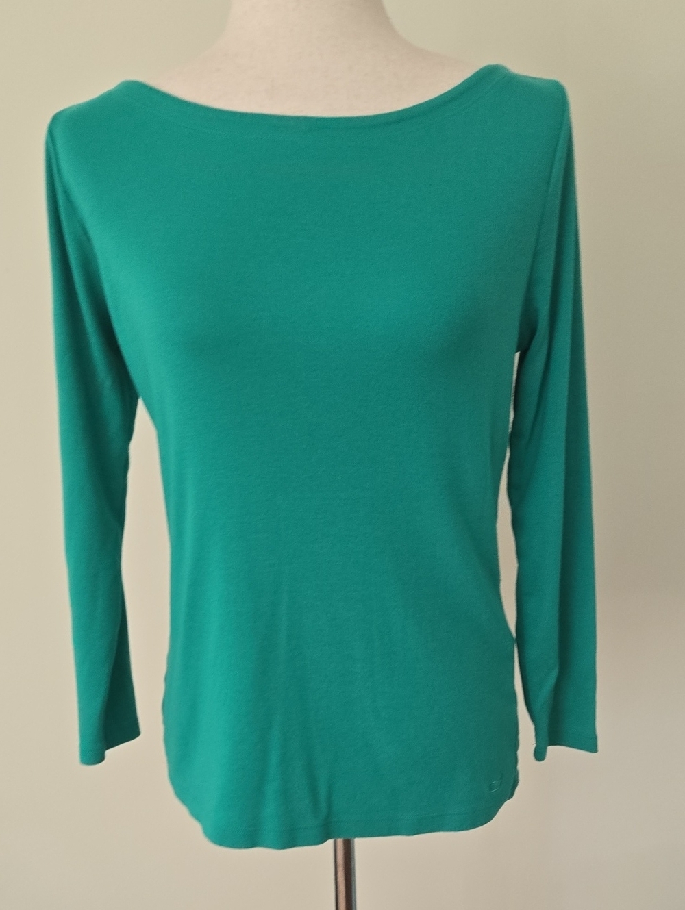 Vineyard Vines Green Boatneck Long-Sleeve Top
